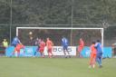 Action from Hartley Wintney's game against Uxbridge