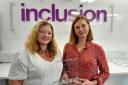 CEO Cheryl Edwards and Head of Inclusion College Marie Greenhalgh with the Gold Status Award