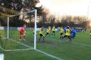 Action from Hartley Wintney's game against Westfield