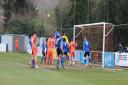 Action from Hartley Wintney v Hanworth Villa game