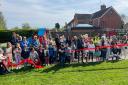 The ribbon cutting for the new play area in Wroughton