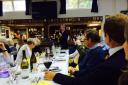 Merv Rees talks at the lunch