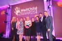North Hampshire children's community nurses receiving their WellChild award for 'most inspirational health team'