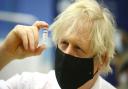 Boris Johnson has said all adults in the UK will be offered their first Covid vaccine dose by the end of July. Photo: PA Wire.