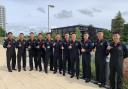 South Korea's Black Eagles team in Basingstoke ahead of their airshows in the UK.