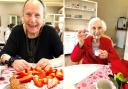 Basingstoke care home celebrates national strawberry & cream day with residents