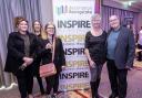 Representatives from Dignity Pet Crematorium, The Typeface Group, and Longdog Brewery – the three finalists going for gold in the Environmental Responsibility category, sponsored by Vitacress, at the INSPIRE Business Awards