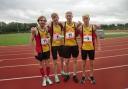 Basingstoke's 4x400m relay team of Bradley White, Jack White, Will Parkinson and Stefan O’Loughnane