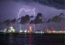 Daily Echo Camera Club member Linda Dunham captured this image of lightning in Southampton in 2023.