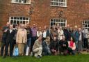 The Hide family in front of Whitchurch Silk Mill