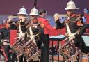 His Majesty’s Band of The Royal Marines Corp of Drums performing at last years  Rotary Charity Concert