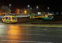 Photos after air ambulance lands on Brighton Hill Roundabout