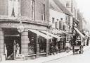 Mr Wadmore's shop on the corner of New Street and Winchester Street