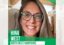 Hina West has been selected as the prospective Green Party Parliamentary candidate for the constituency of North West Hampshire