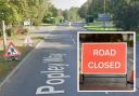 Part of Popley Way is currently closed due to the roadworks