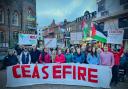 From Newbury vigil calling for Gaza ceasefire