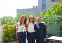 Carys England (regional manager), Helen Deverill (marketing director) and Megan Payne (centre assistant) at the launch event of the rooftop terrace