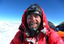 James Ketchell at the summit of Mount Everest