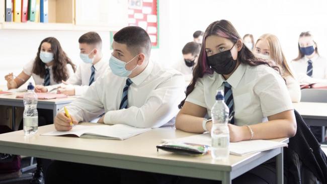 Face coverings will return for secondary school pupils in England after the Christmas break