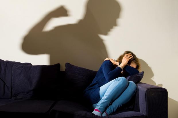 Depression, alcohol and domestic violence abuse stock