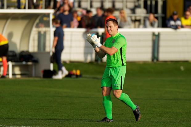 Basingstoke Town goalkeeper Paul Strudley kept a clean sheet despite a strong second-half performance by Tooting & Mitcham United