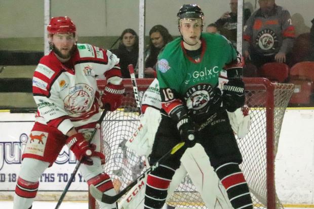 Bison man of the match George Norcliffe in action against Swindon . Pic by Hannah Driver