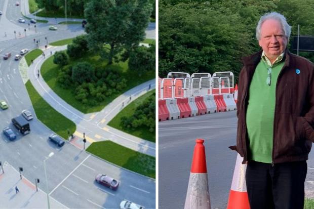 Link Road not ruled out for future. Right: councillor Stephen Reid