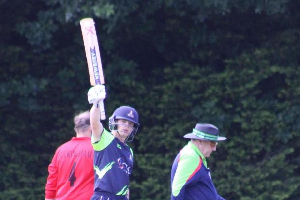 Action from the Hook vs Paultons t20 Cup match