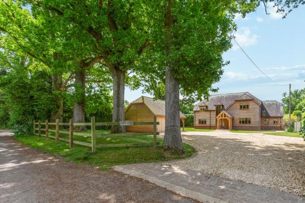 The £1.75m home aptly named Four Oaks in the village of Oakley