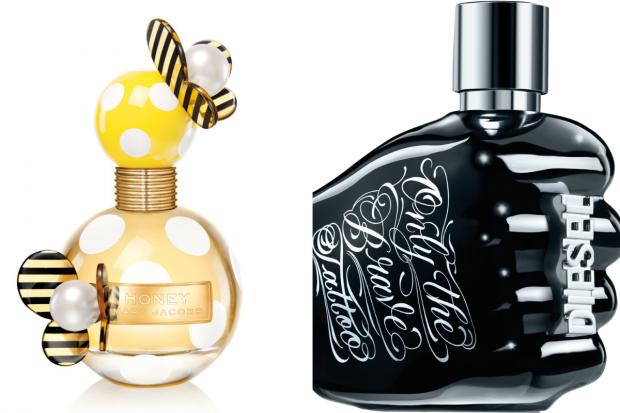 Basingstoke Gazette: (Left) Marc Jacobs Honey EDP and (right) Diesel Only the Brave Tattoo EDT (The Perfume Shop/Canva)