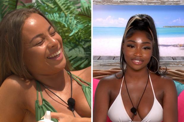 Basingstoke Gazette: Danica and Indiyah. Love Island airs at 9pm on ITV2 and ITV Hub. Episodes are available the following morning on BritBox. Credit: ITV