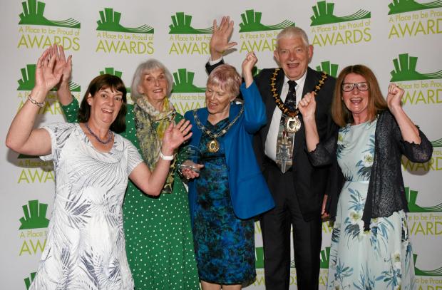 Basingstoke Gazette: Absolutely Offices team after winning the Place to be Proud of Awards. Credit: Sarah Gaunt photography
