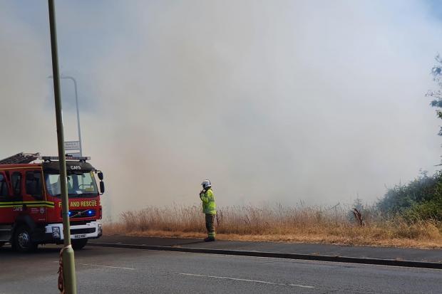 Smoke by Pennington Common. Picture by Geoff Nash