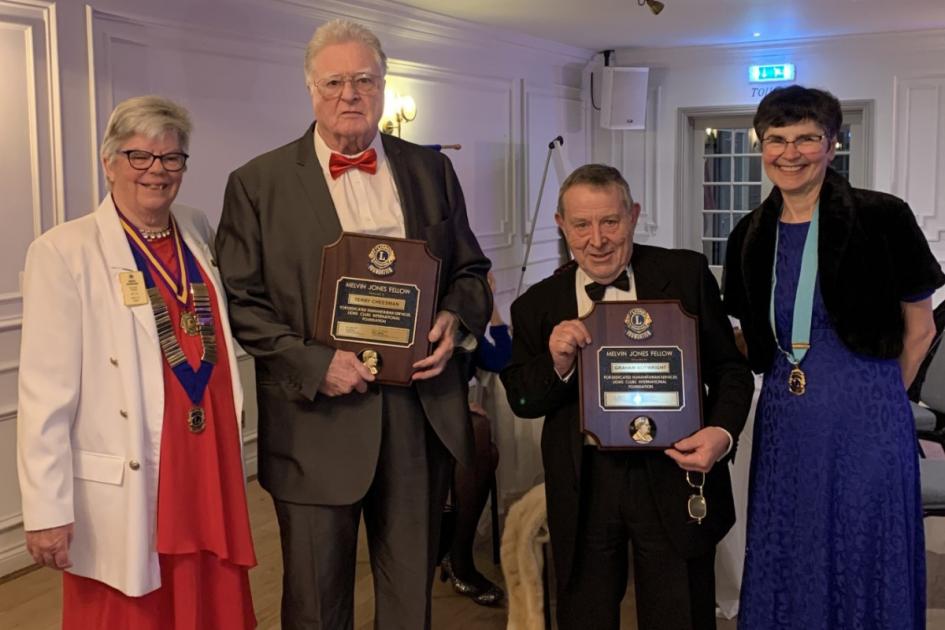Local Lions Club members celebrated for longstanding service 