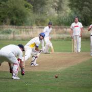 Whitchurch batting against Odiham Image:John Baxter