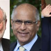 L-R: Cliff Betton, Sashi Mylvaganam and PM Boris Johnson
