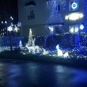 The festive homes light the roads and share the seasonal spirit