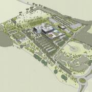 The artist's impression of previous plans for a new hospital near the M3