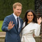 EMBARGOED TO 0001 TUESDAY MARCH 31..File photo dated 27/11/17 of Prince Harry and Meghan Markle in the Sunken Garden at Kensington Palace, London, after the announcement of their engagement. On March 31, the Duke and Duchess of Sussex will be quitting as