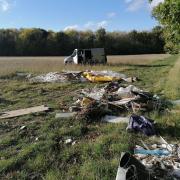 Suspected fly-tipper gets stuck in the mud whilst allegedly dumping waste