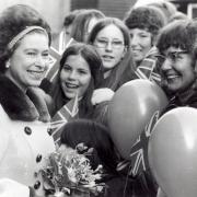 Queens Jubilee. Old file photographs when the Queen visited Basingstoke in 1973. Submitted.