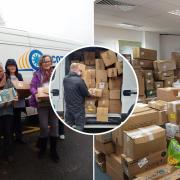 Donations made by Basingstoke community on their way to help Ukrainians