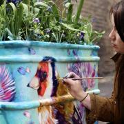 Sian Storey has been brightening up Basingstoke with her street art
