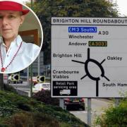 The Brighton Hill Roundabout and inset, Angela Starlight
