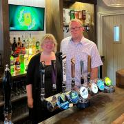 Jackey Obrien and Matt Denness of The Crickets pub in Thatcham