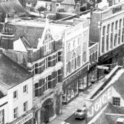 An aerial view of Marks and Spencer (centre of picture) during the 1960s