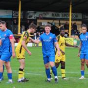 Action from Tiverton Town v Hartley Wintney game. Credit: Josie Shipman
