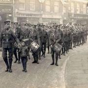 First World War soldiers at Winton Square