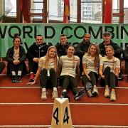 Basingstoke and Mid Hants' combined events team and coaches