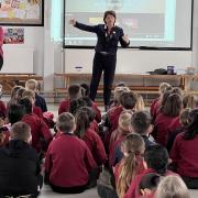 Maria learned more about the schools deaf sign language provision and buddy system for new pupils who don’t have English as the first language